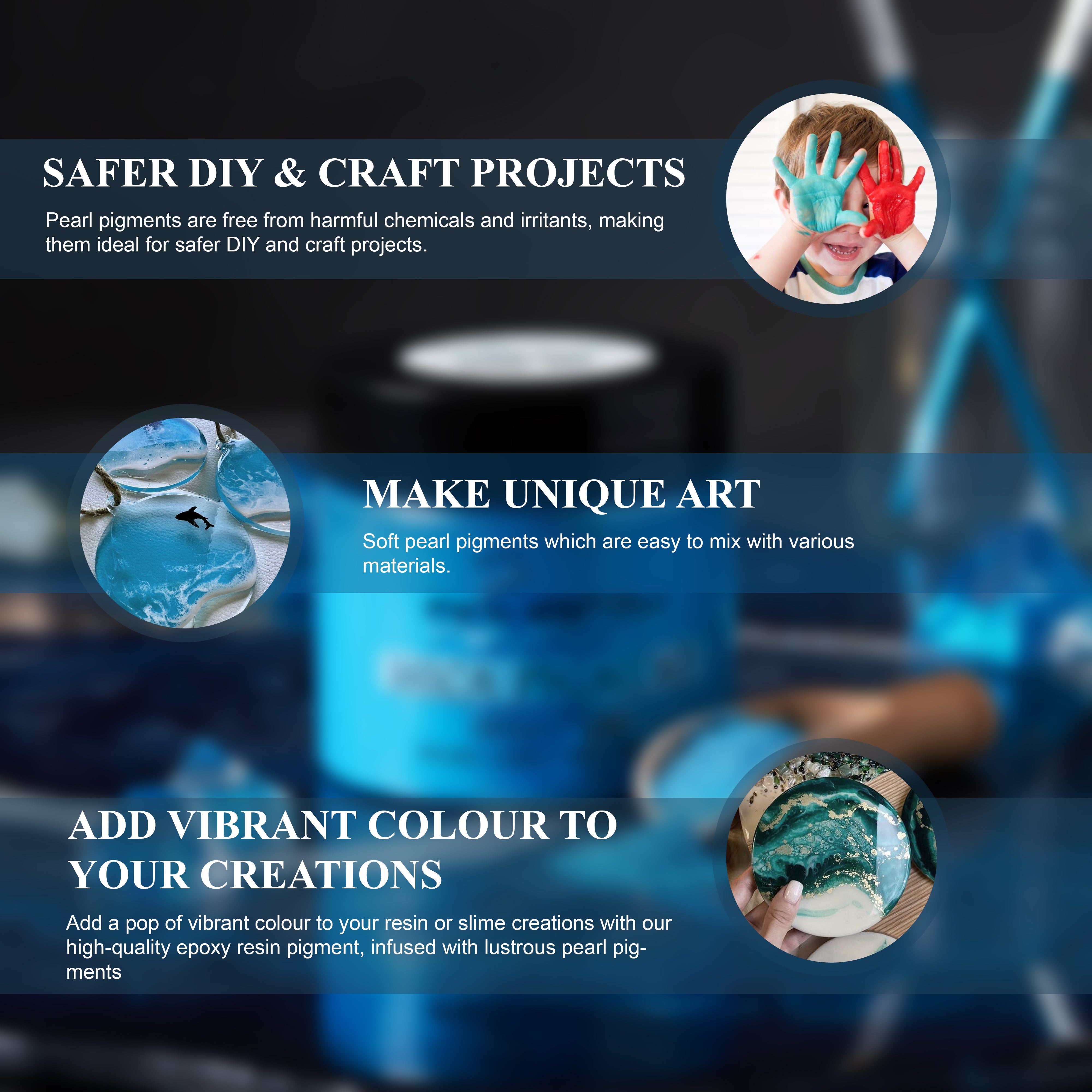 Pourezy Mica Pigment 25gm– Blue