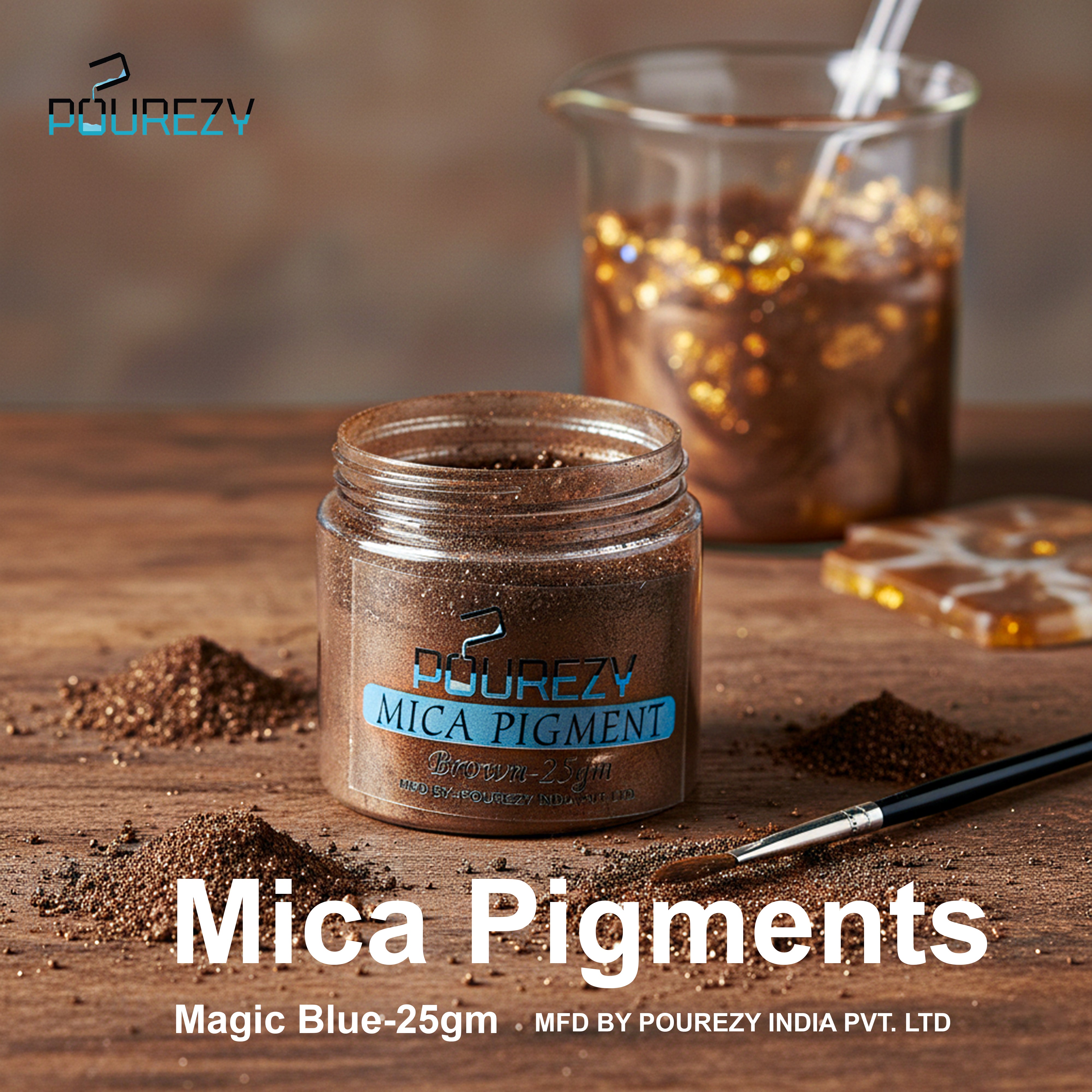 Pourezy Mica Pigment 25gm– Brown