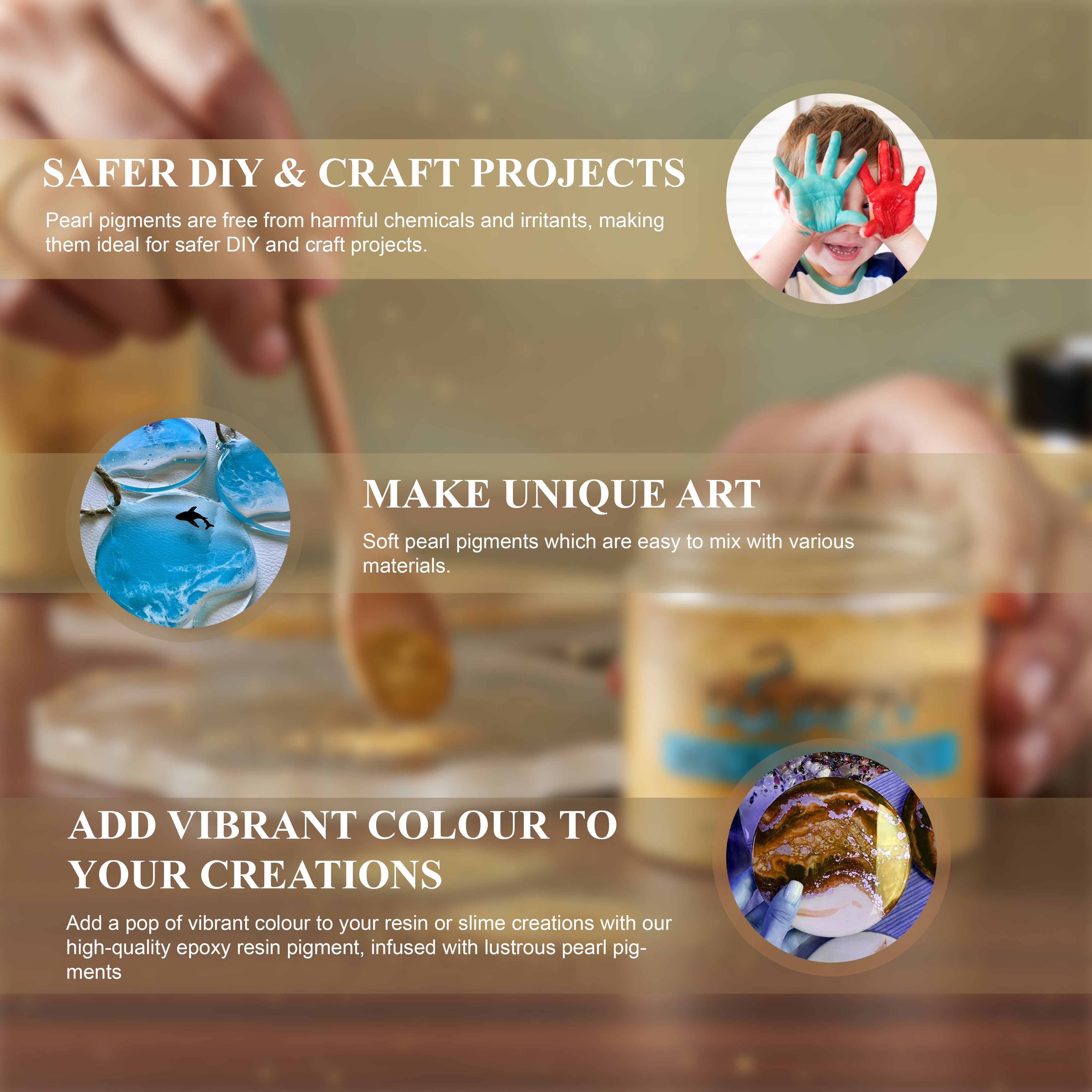 Pourezy Mica Pigment 25gm – Gold