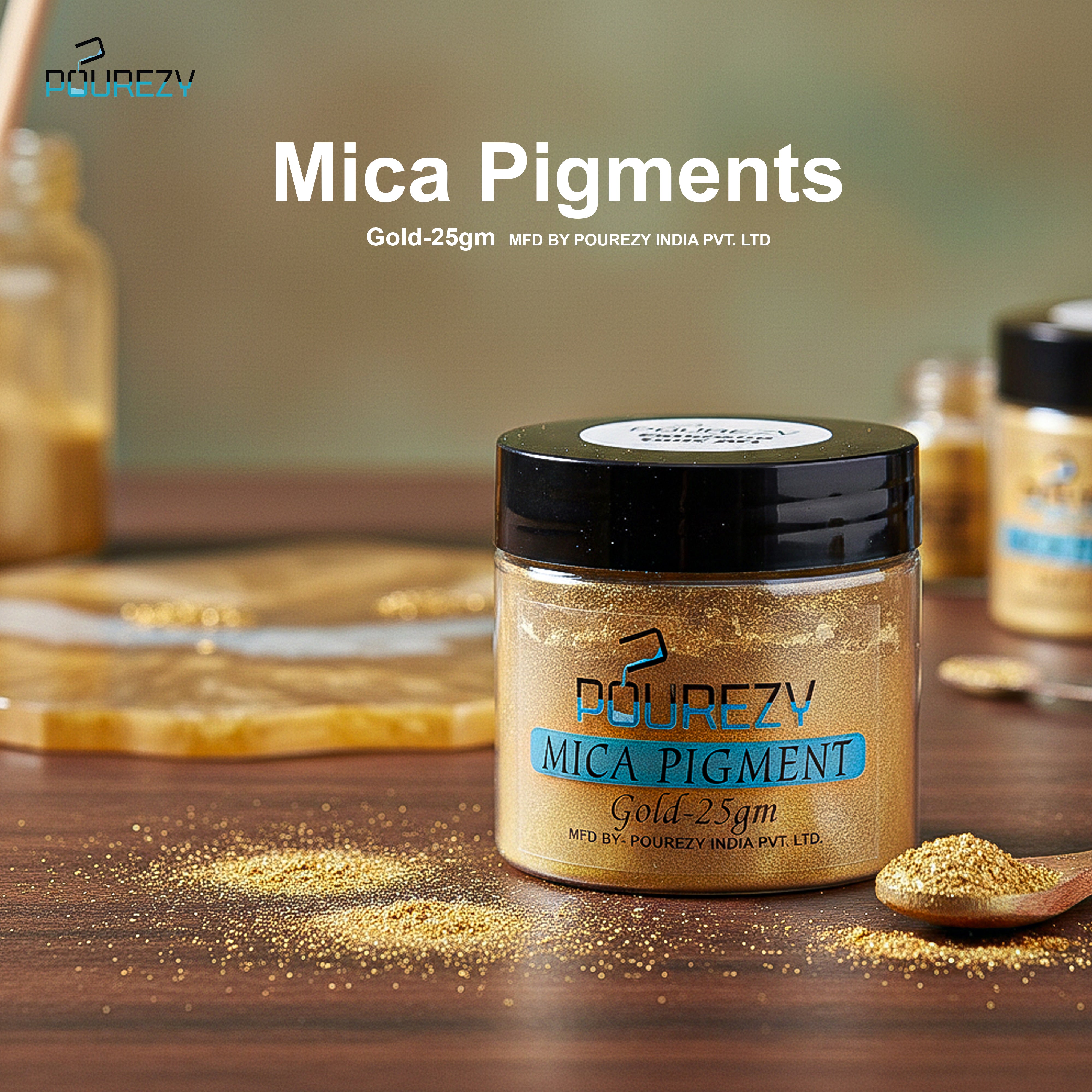 Pourezy Mica Pigment 25gm – Gold