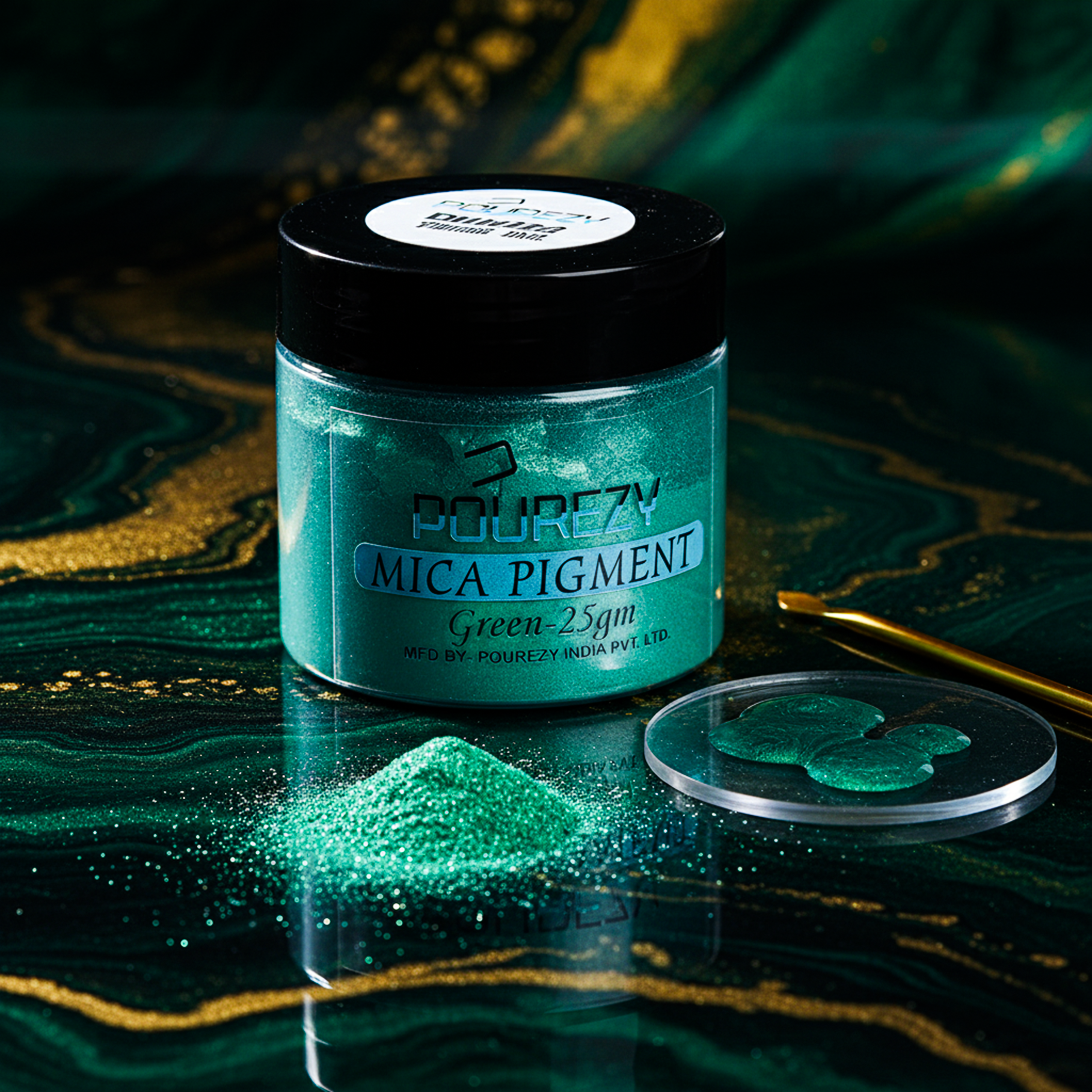Pourezy Mica Pigment 25gm– Green