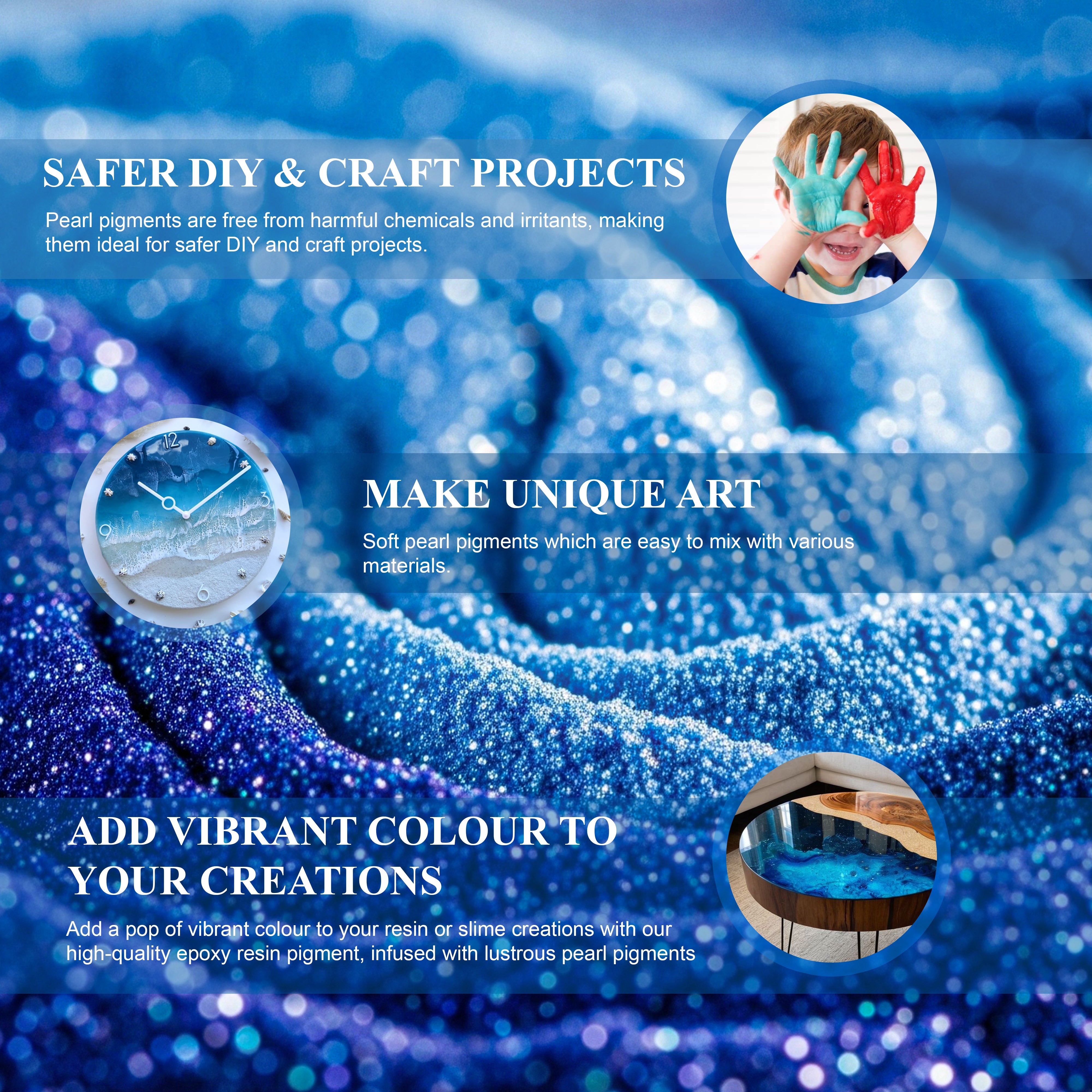 Pourezy Mica Pigment 25gm – Magic Blue