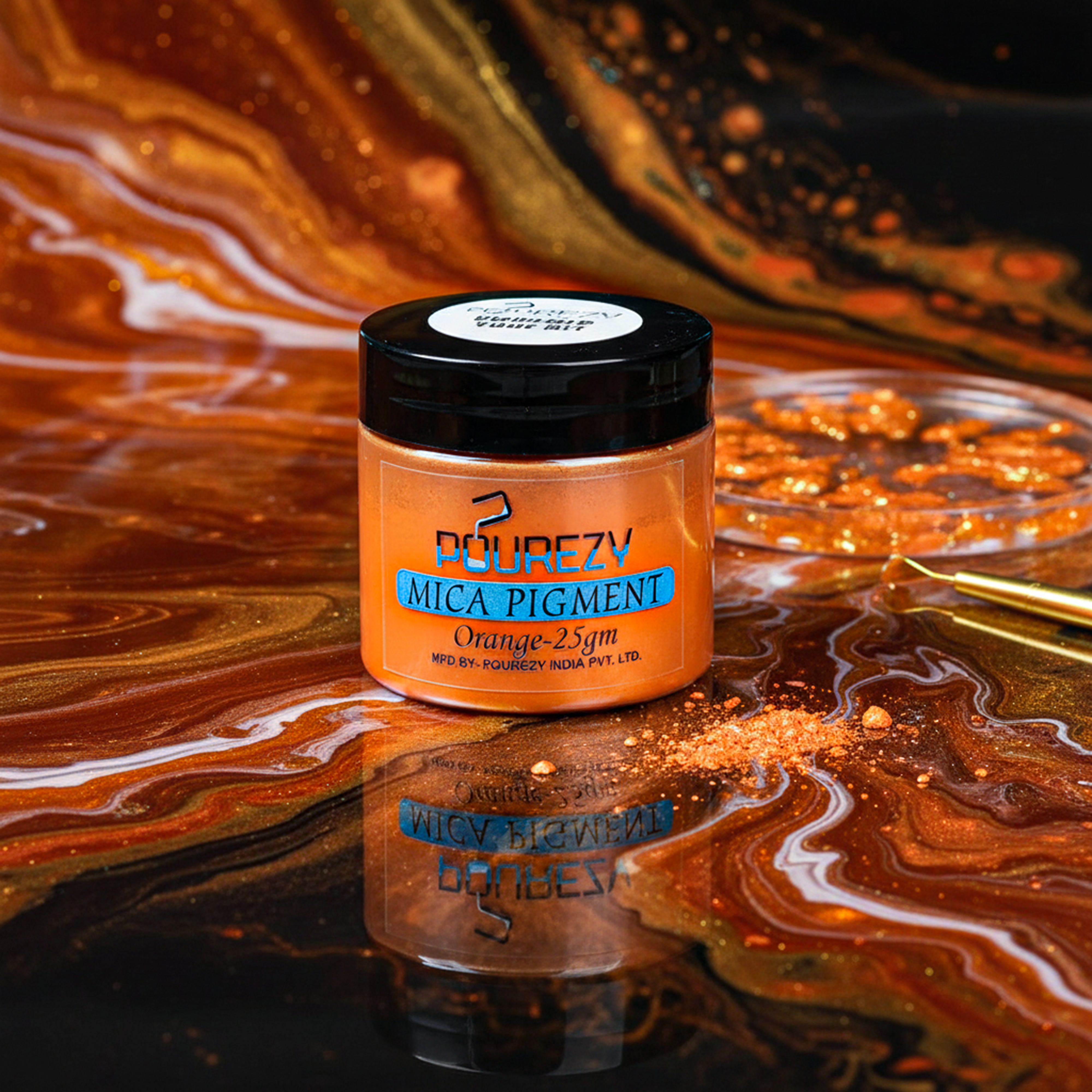 Pourezy Mica Pigment 25gm– Orange