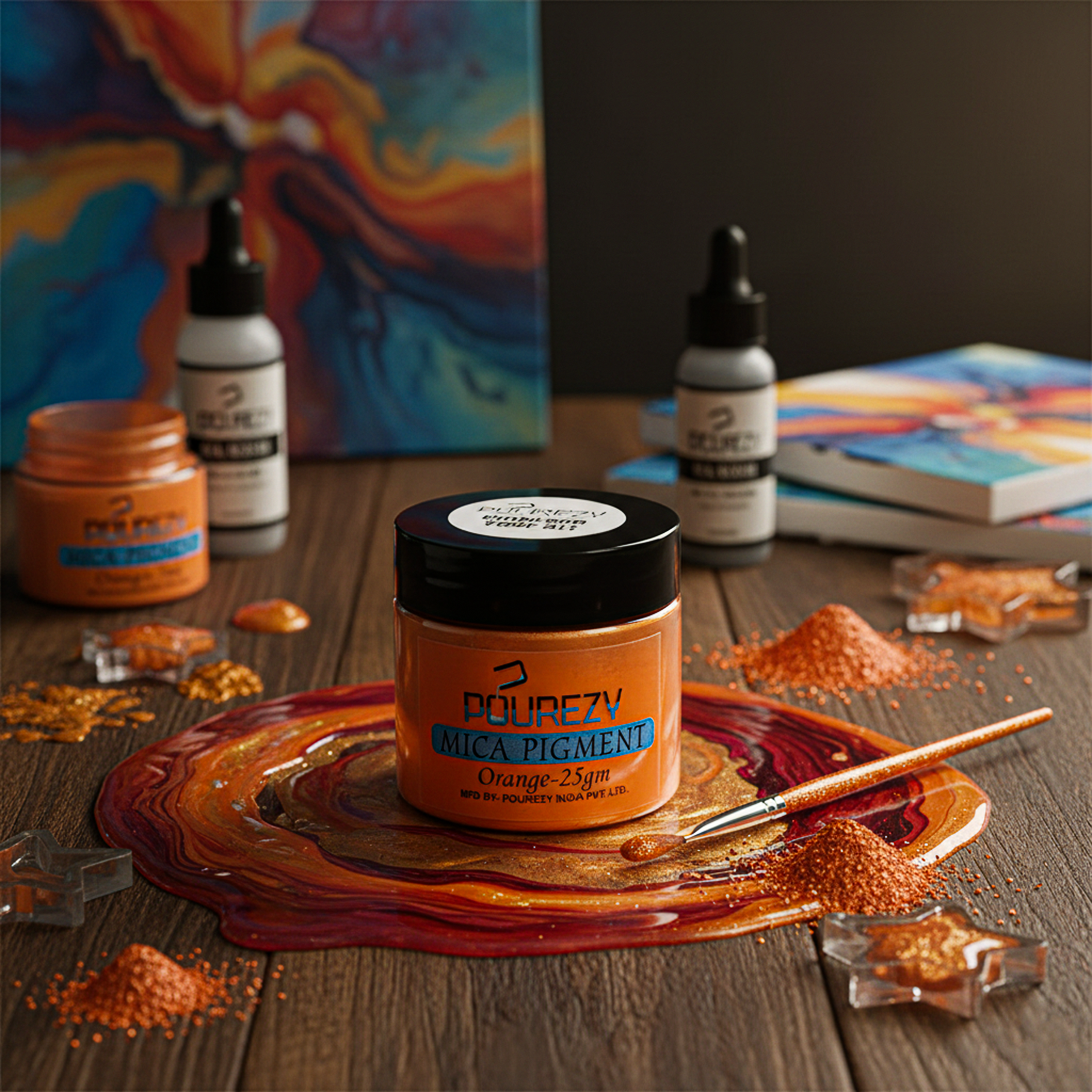 Pourezy Mica Pigment 25gm– Orange