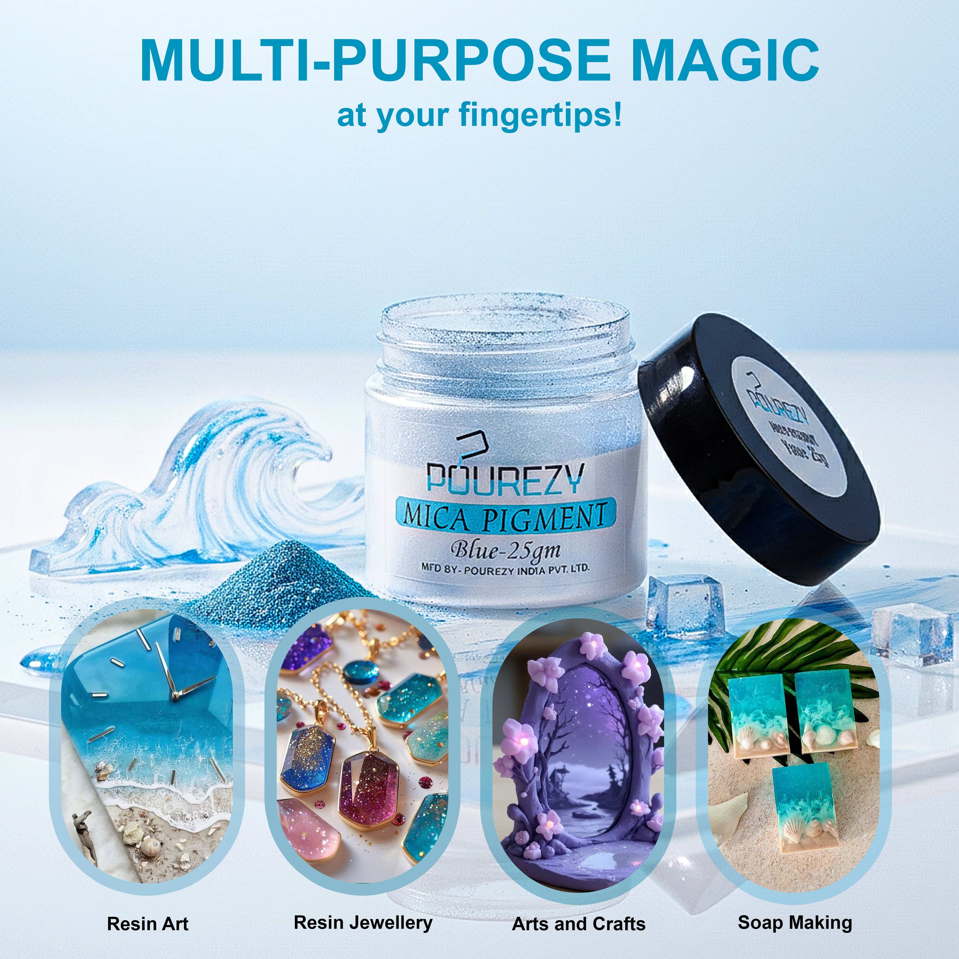 Pourezy Mica Pigment 25gm – Pearl White