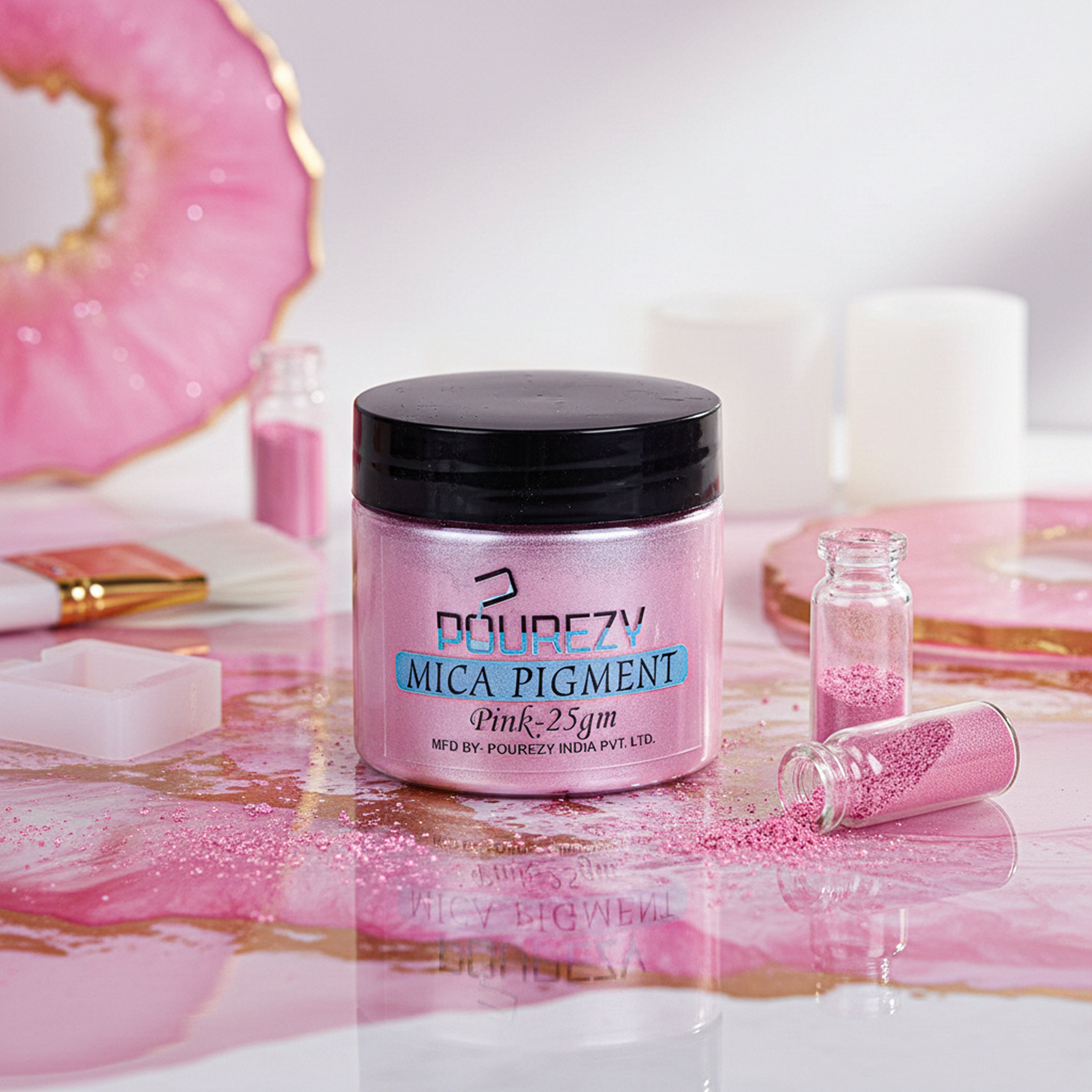 Pourezy Mica Pigment 25gm – Pink