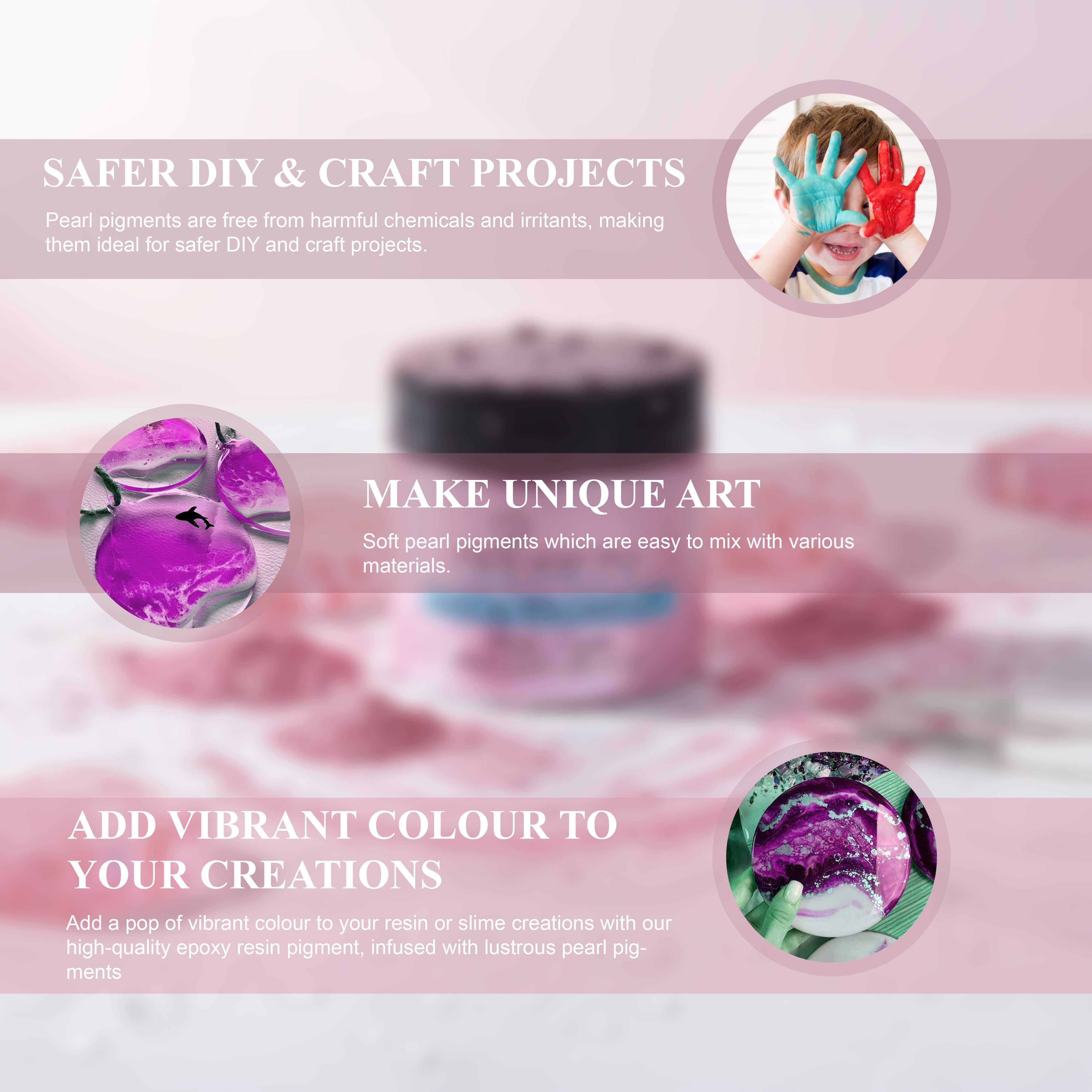 Pourezy Mica Pigment 25gm – Pink