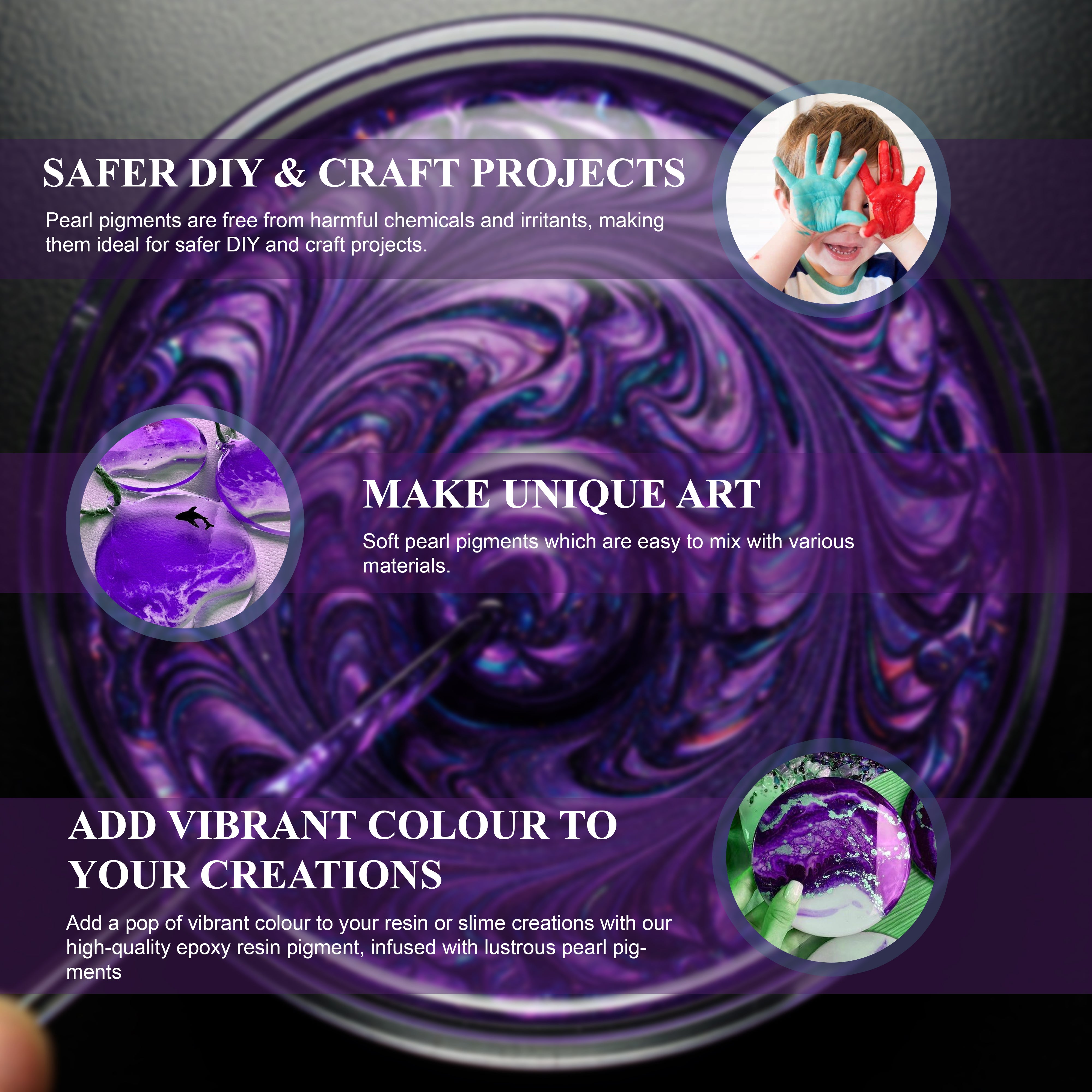Pourezy Mica Pigment 25gm– Purple