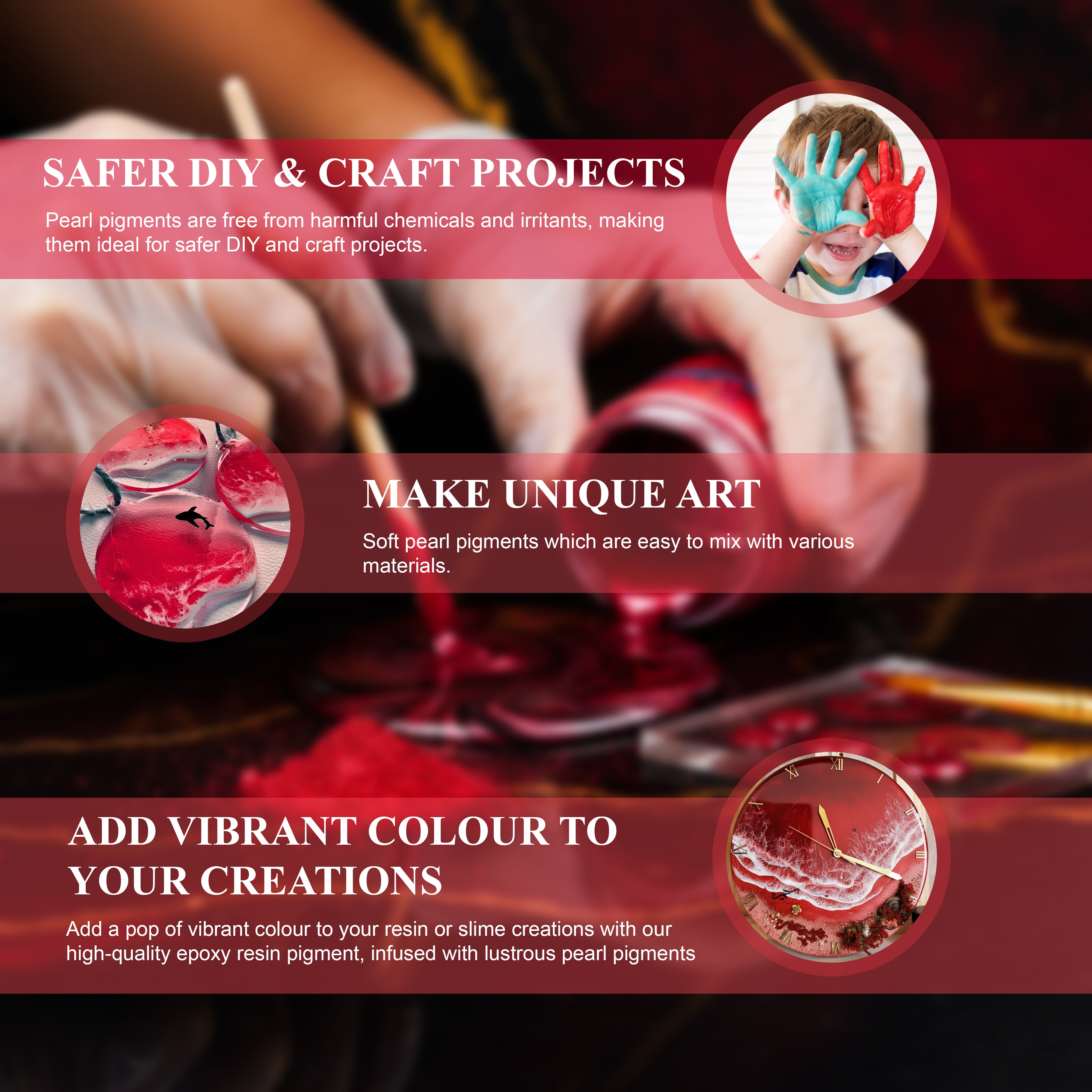 Pourezy Mica Pigment 25gm – Red