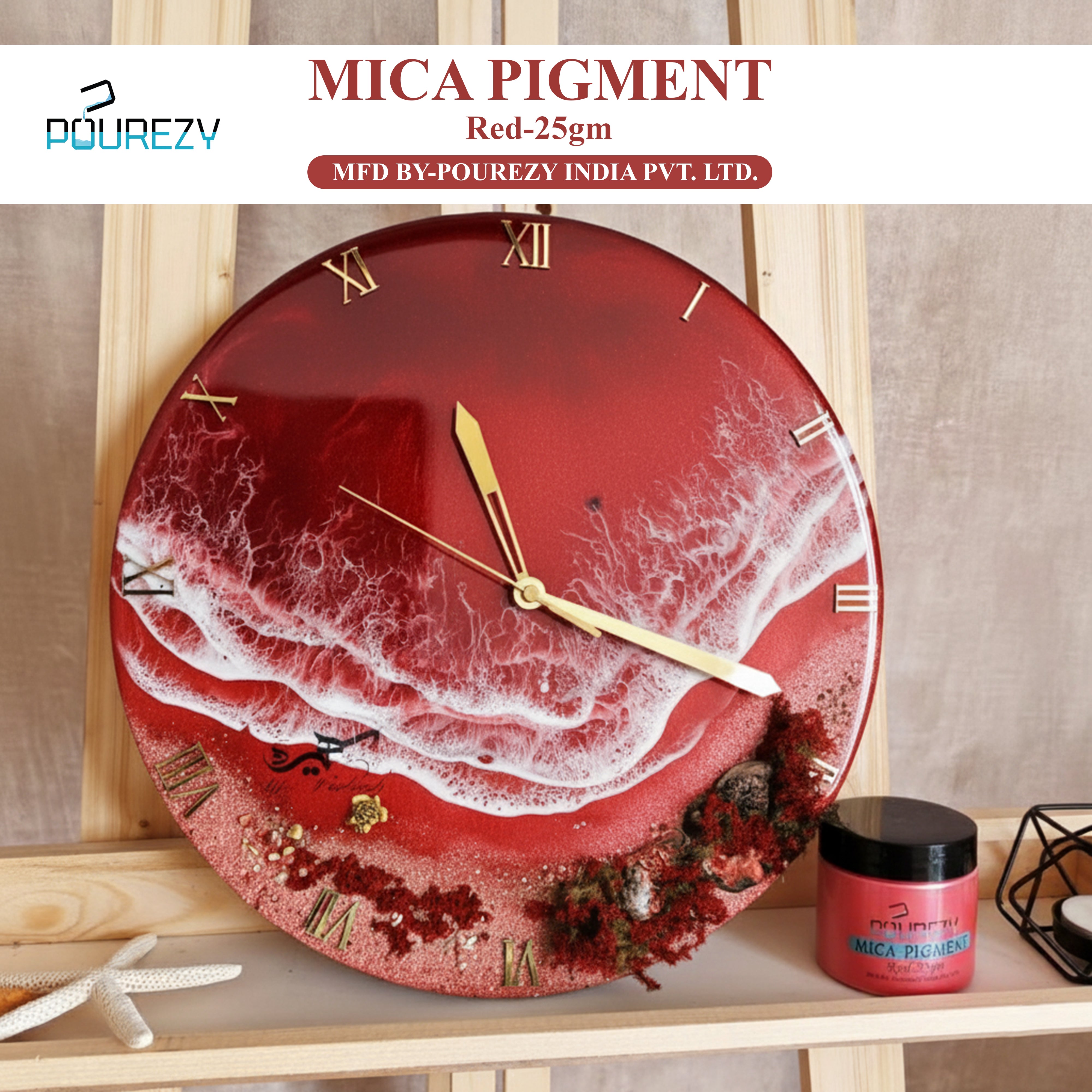 Pourezy Mica Pigment 25gm – Red