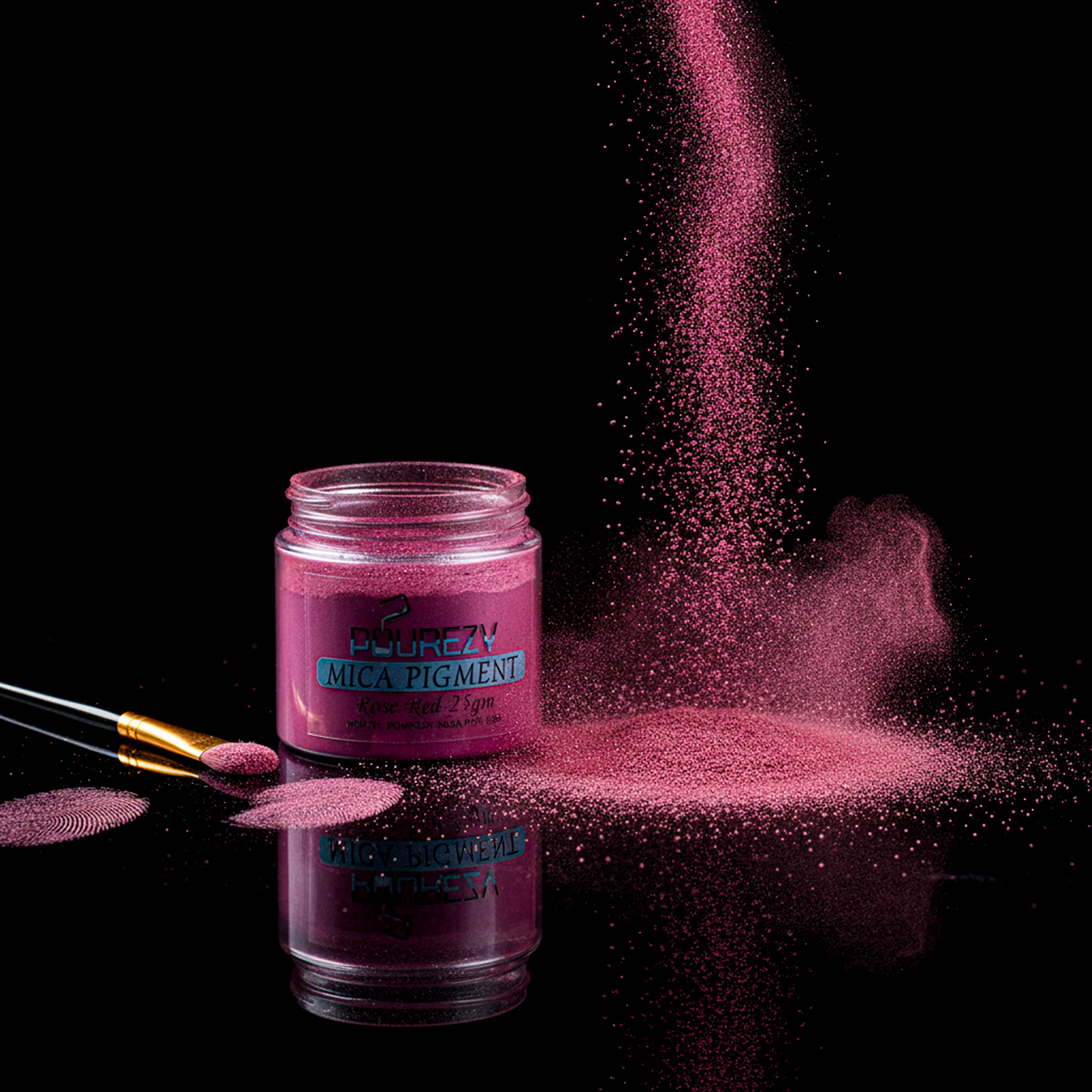 Pourezy Mica Pigment 25gm - Rose Red
