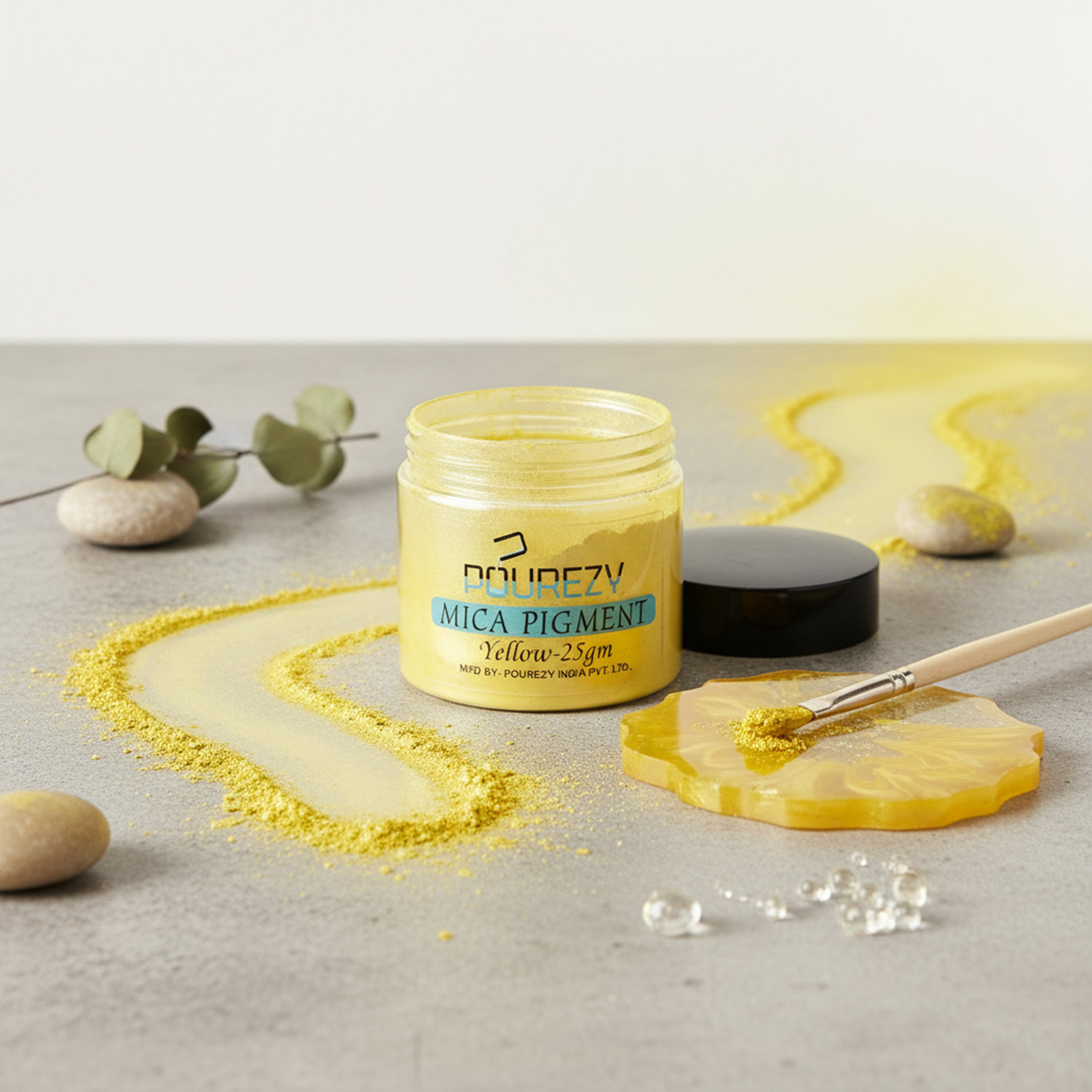 Pourezy Mica Pigment 25gm – Yellow