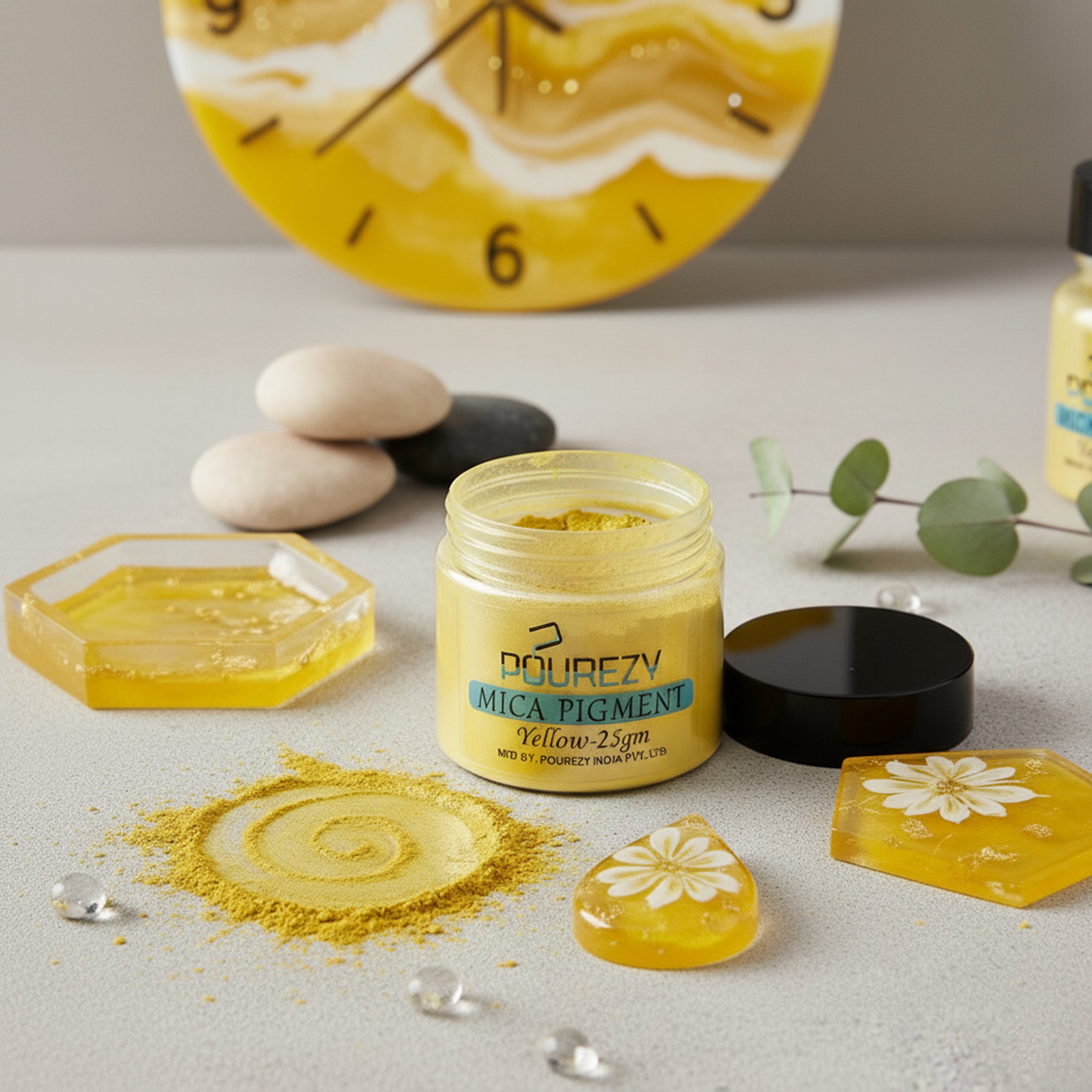 Pourezy Mica Pigment 25gm – Yellow