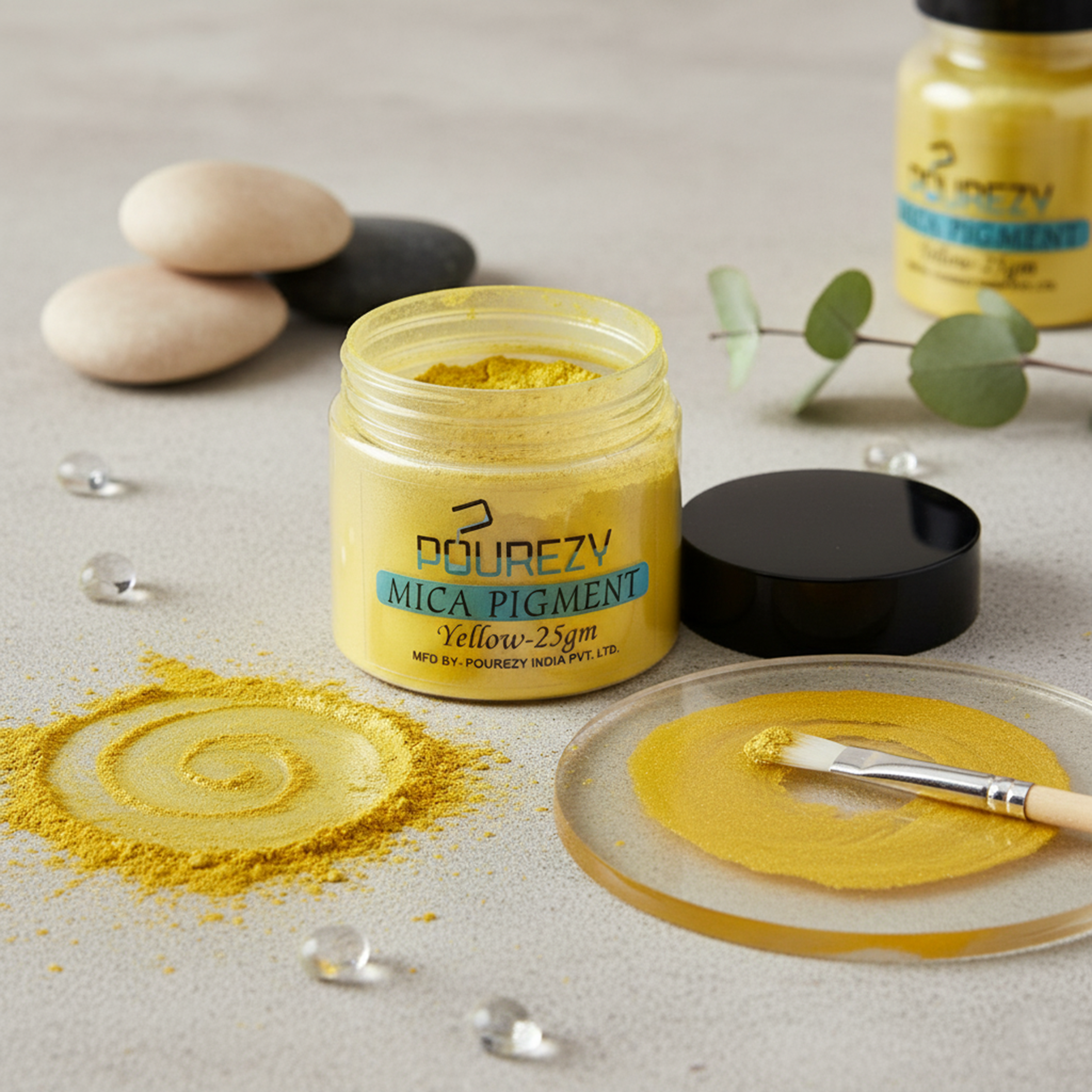 Pourezy Mica Pigment 25gm – Yellow