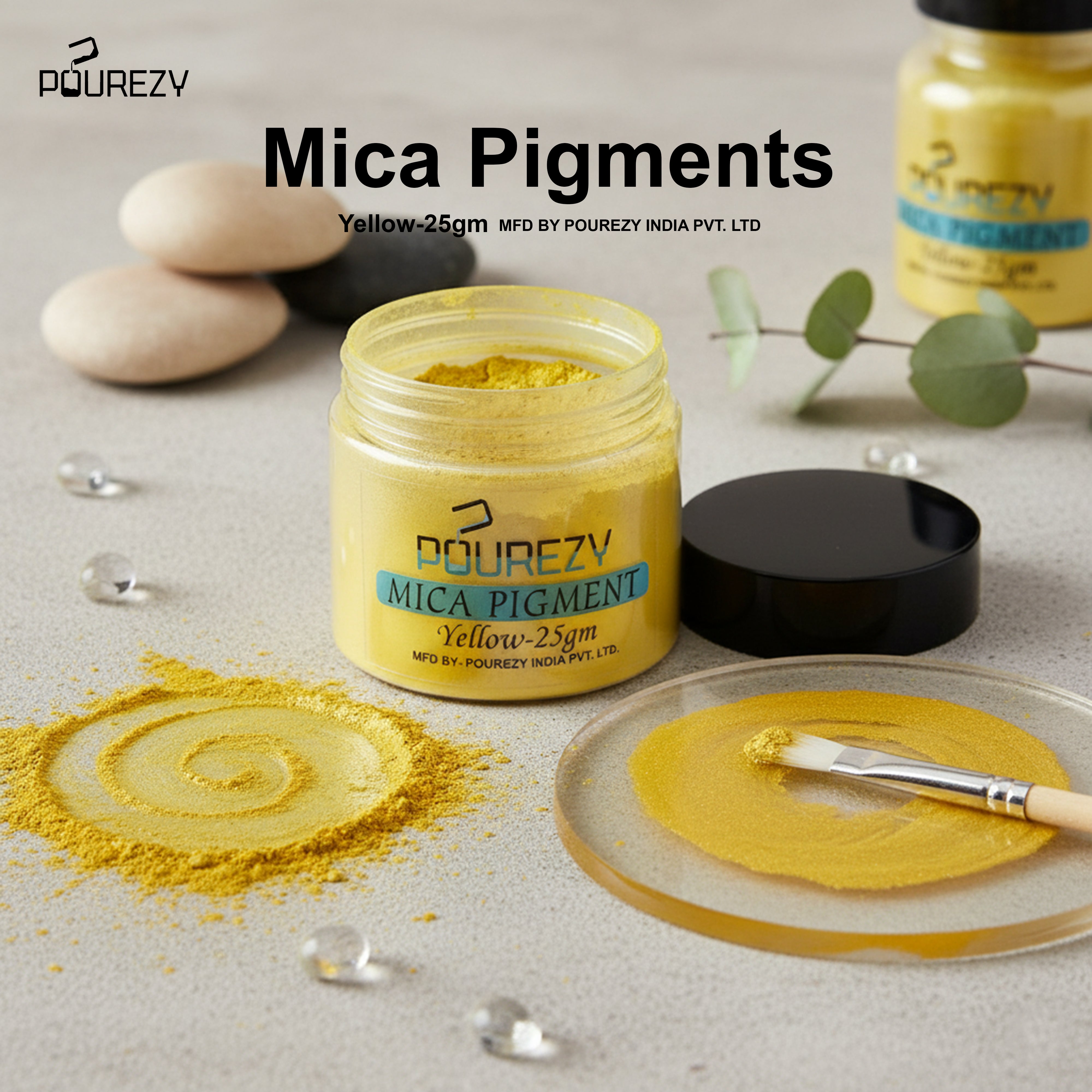 Pourezy Mica Pigment 25gm – Yellow