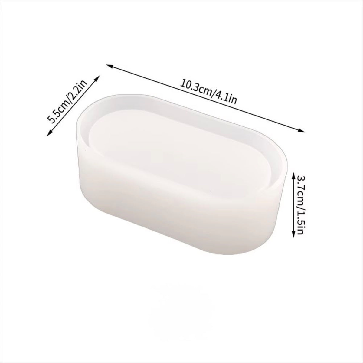 Oval Shape Pot Silicon Mould For Resin, Gypsum & Art Crafts Making
