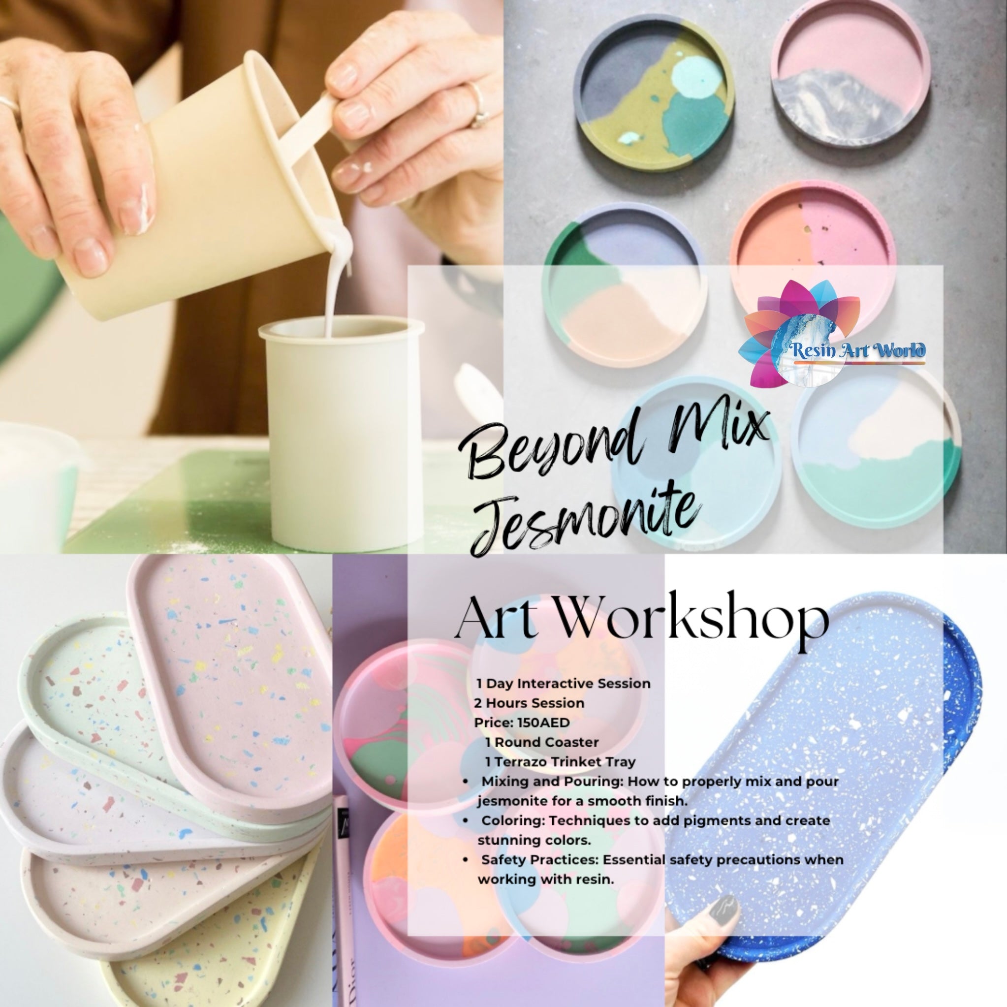 Beyond Mix Jesmonite Art Workshop