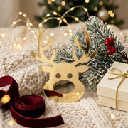 Reindeer's Head Gold Acrylic Cut For Resin Art & DIY Crafts