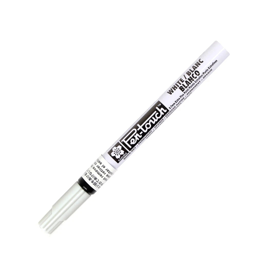 Sakura Pentouch Paint Marker, 0.7mm Extra Fine, White Ink