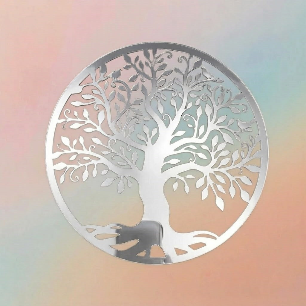 Silver Gold Tree Of Life Gold Acrylic Cut 10cm