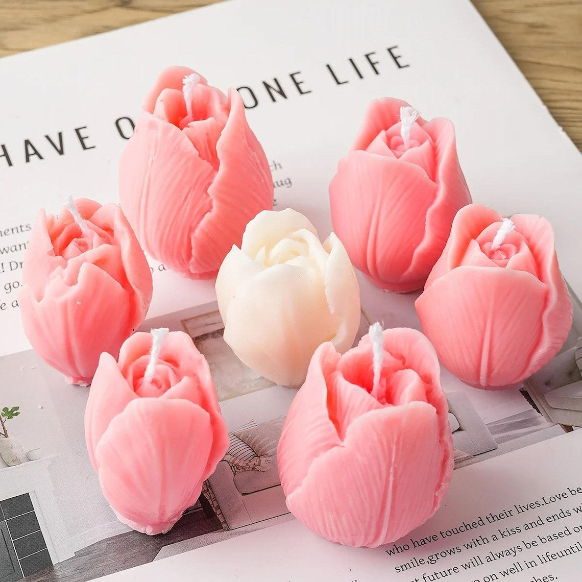 Tulip Flower Style 1 Mould For Candle, Resin, Gypsum & Art Crafts Making Silicone Mold