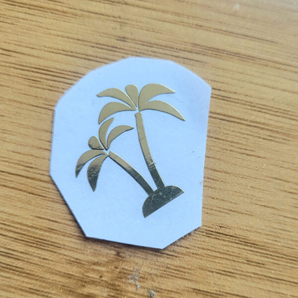 Palm Tree Metal Sticker