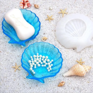 Shell Dish Plate Coaster Tray Silicon Mold Jewelry Storage Box Moules Resin Silicone Mold