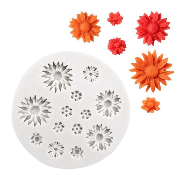 Flower Silicon Mould 3D flower Mould for Desserts or candles making