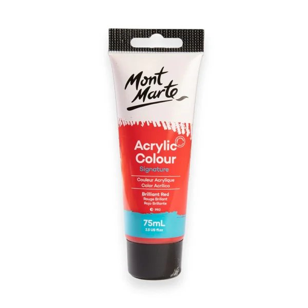 MM Studio Acrylic Paint 75ml - Brilliant Red