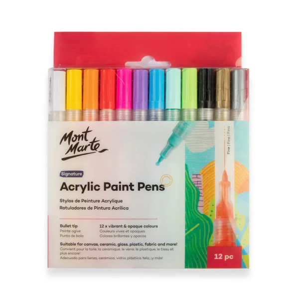 MM Acrylic Paint Pens Signature Fine Tip 12pc