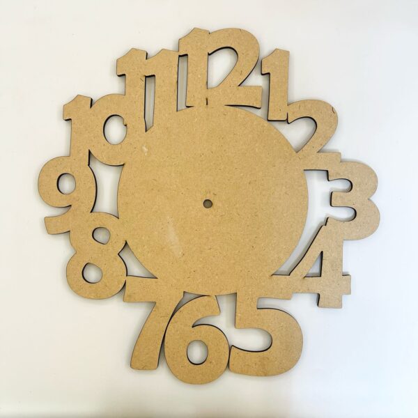 MDF Wall Clock Base For Resin Art Style 1