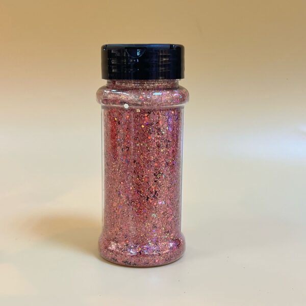 Combi Rose Pink Holographic Glitter Bottle