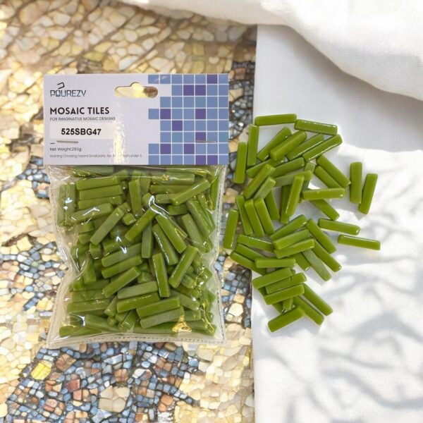 Mosaic Tiles Sweetee Glass Rectangle Glossy- Green